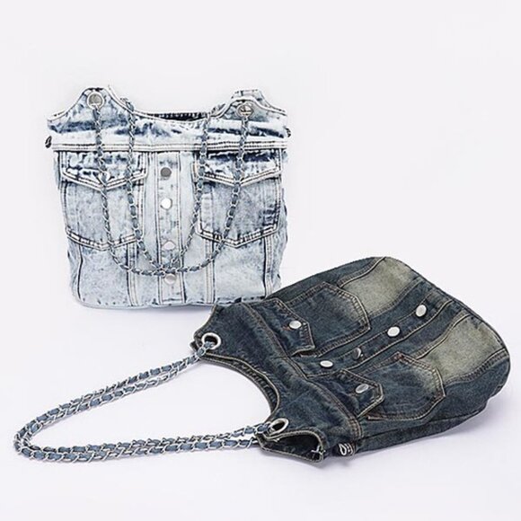 Vintage Denim Iconic Tote Bag - Picture 2 of 6